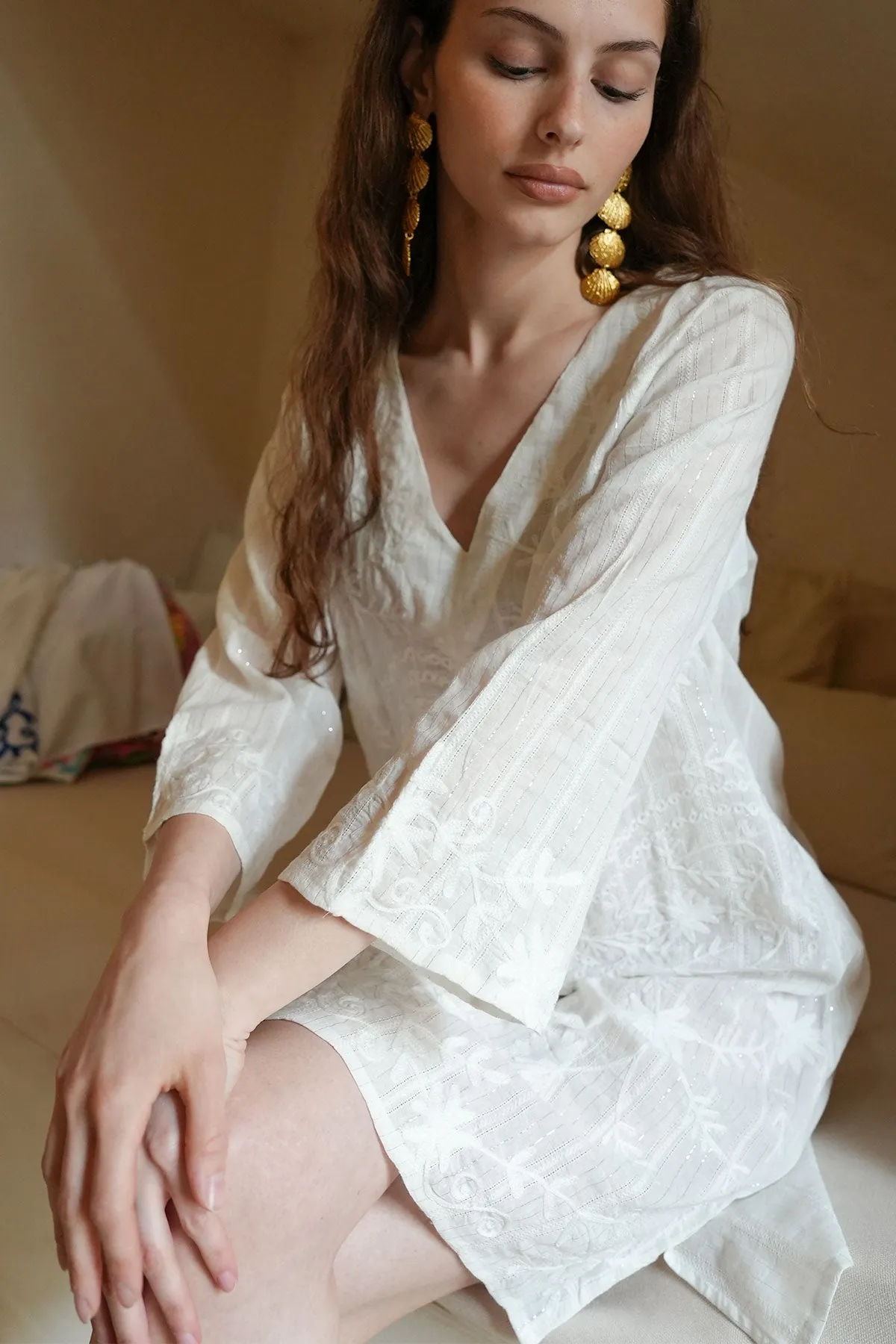 Clover Tunic White