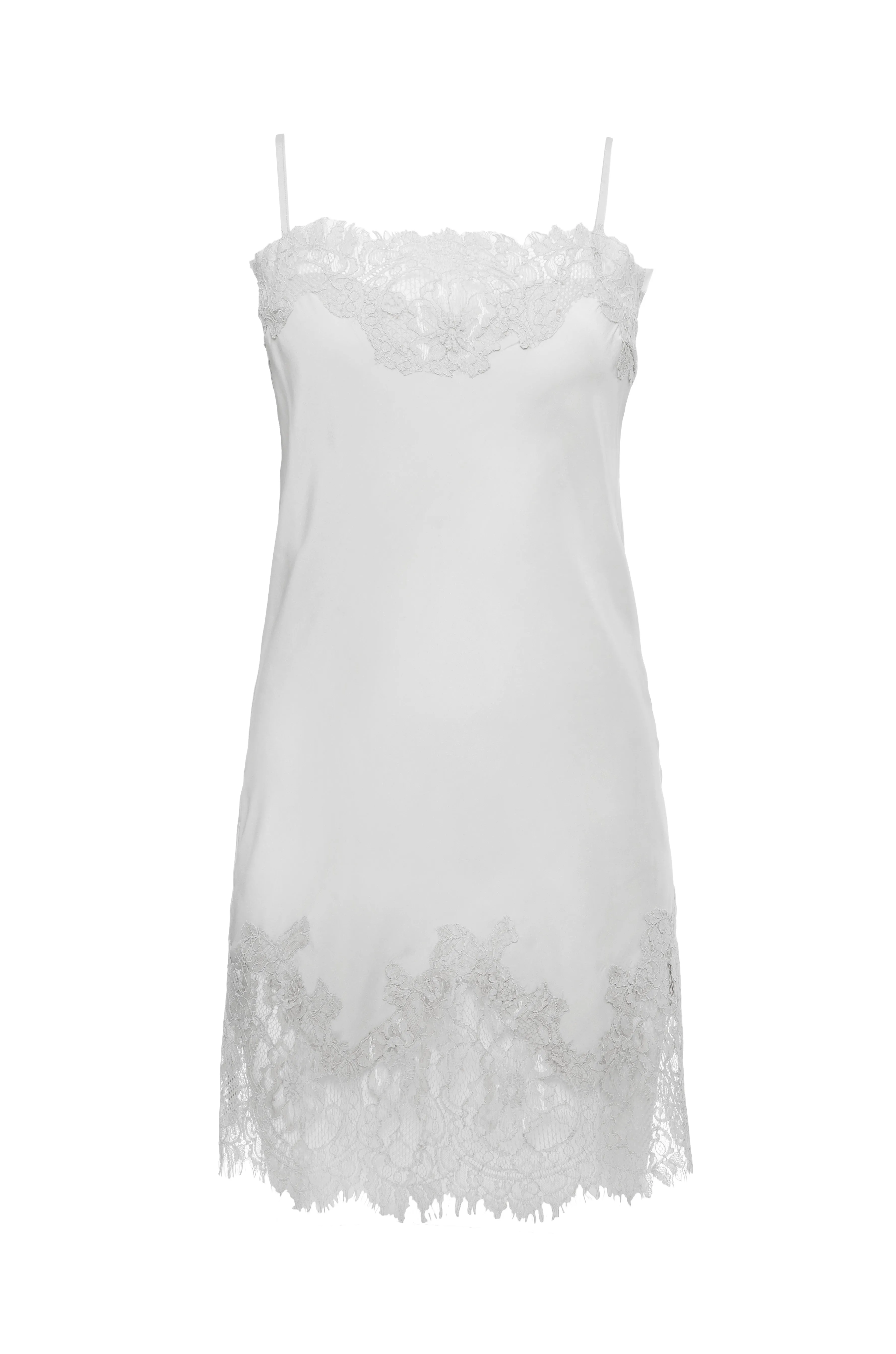 Coco Lace Silk Tunic Gardenia