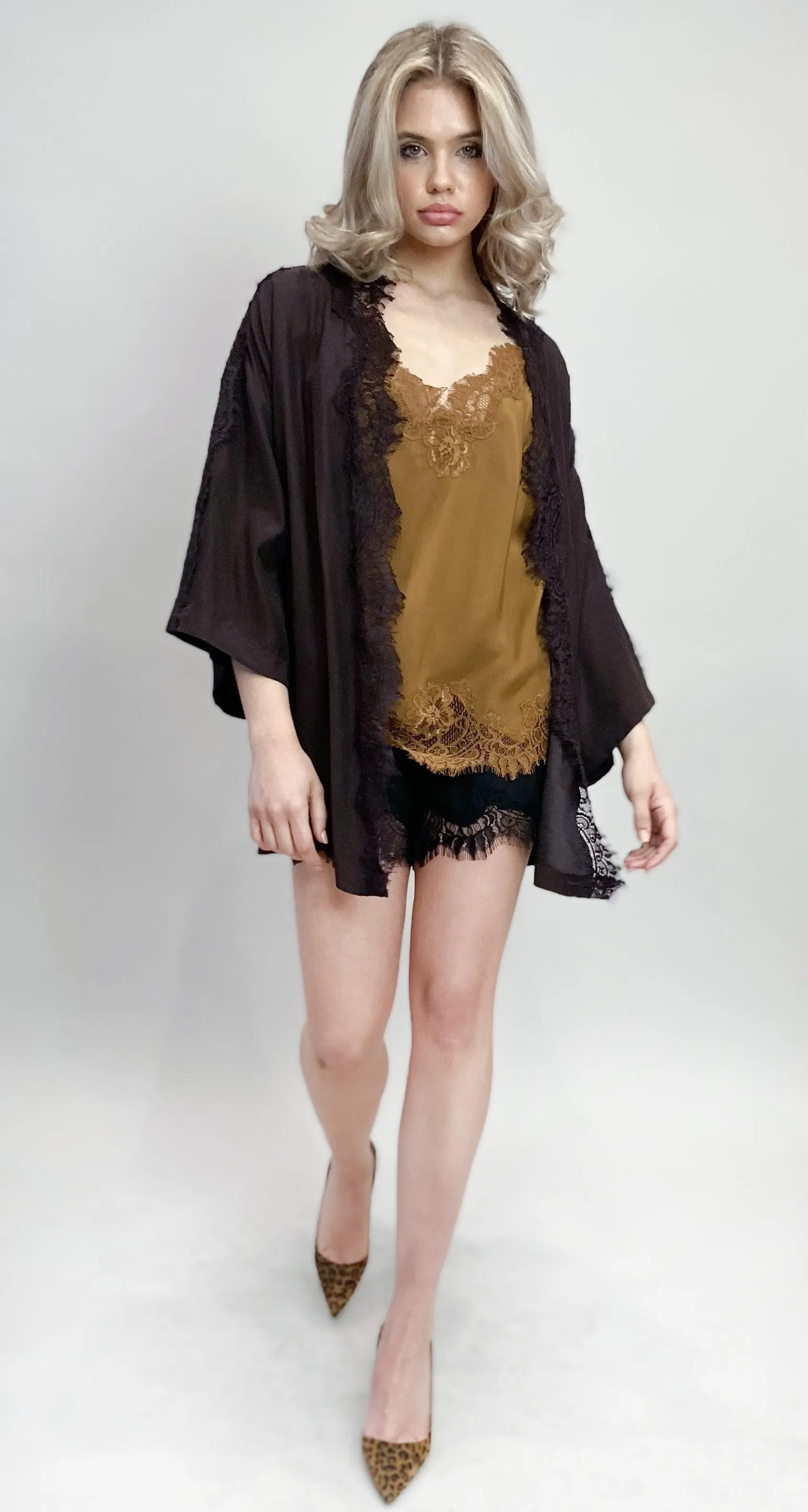 Coco Silk Shrug Espresso