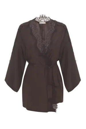 Coco Silk Shrug Espresso