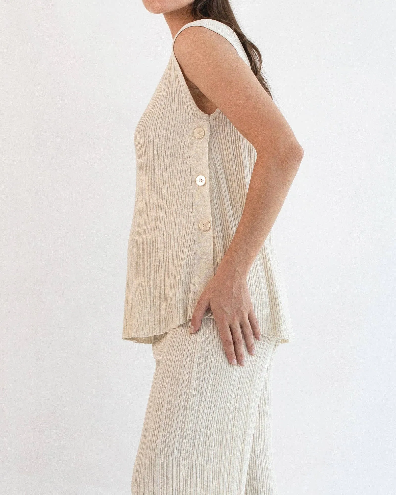 Collete Linen Knit Feeding Tank