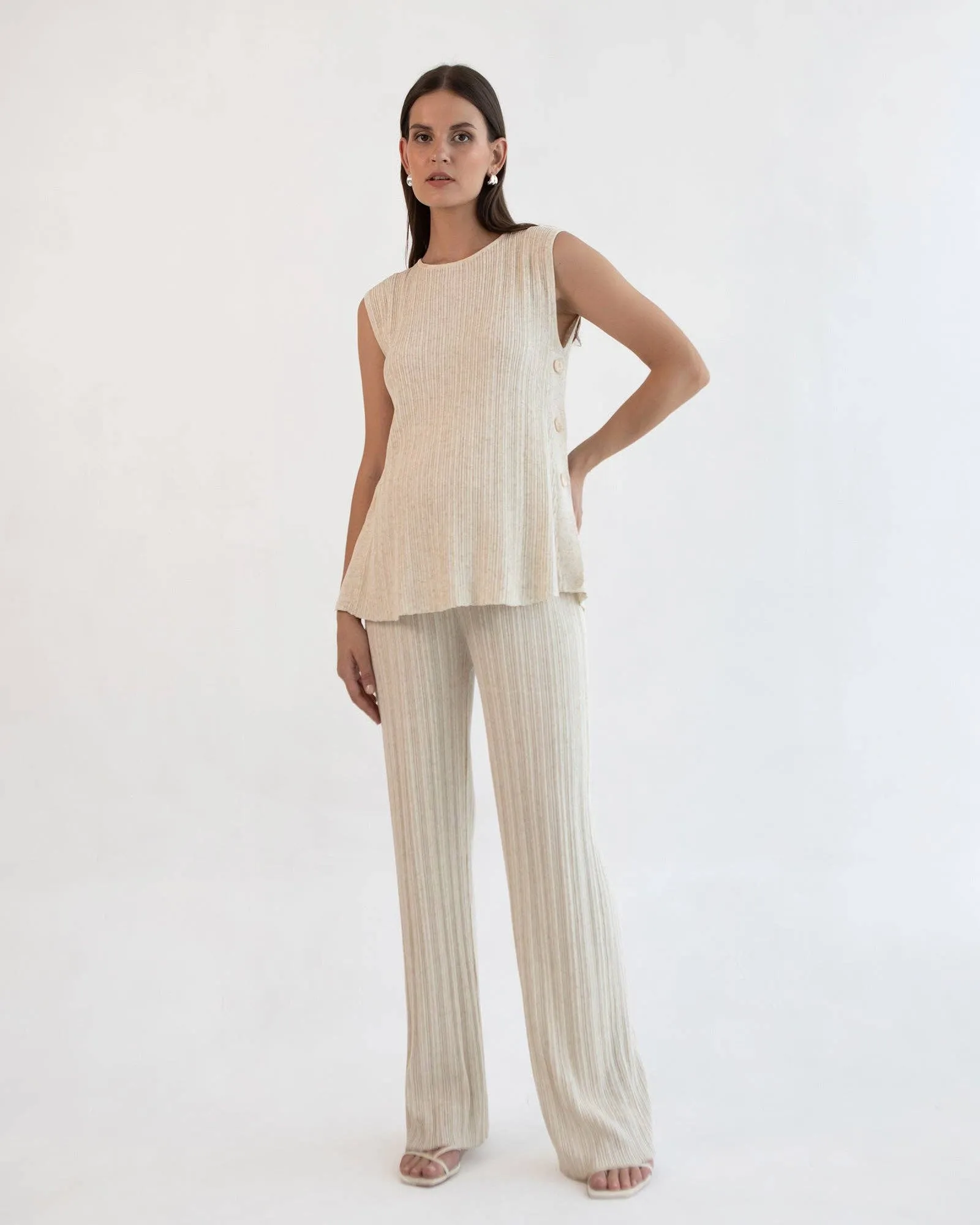 Collete Linen Knit Feeding Tank