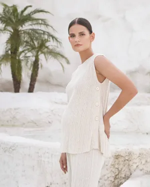 Collete Linen Knit Feeding Tank