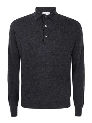 Collo Alto In Lana Cashmere A Maniche Lunghe