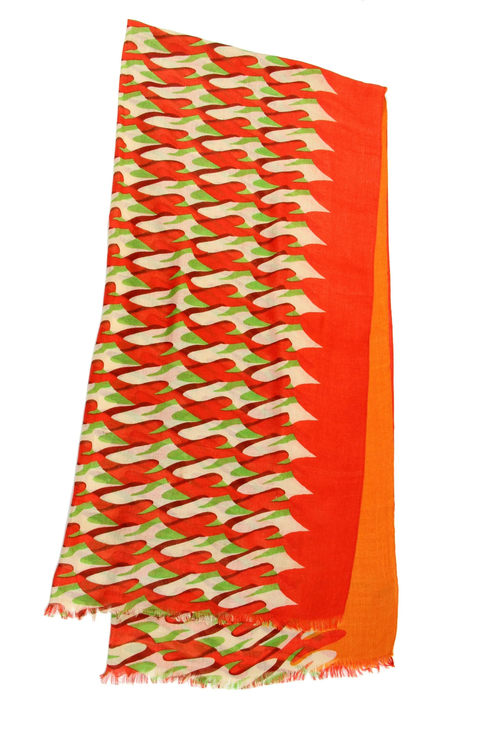 Colorblock Printed Wrap