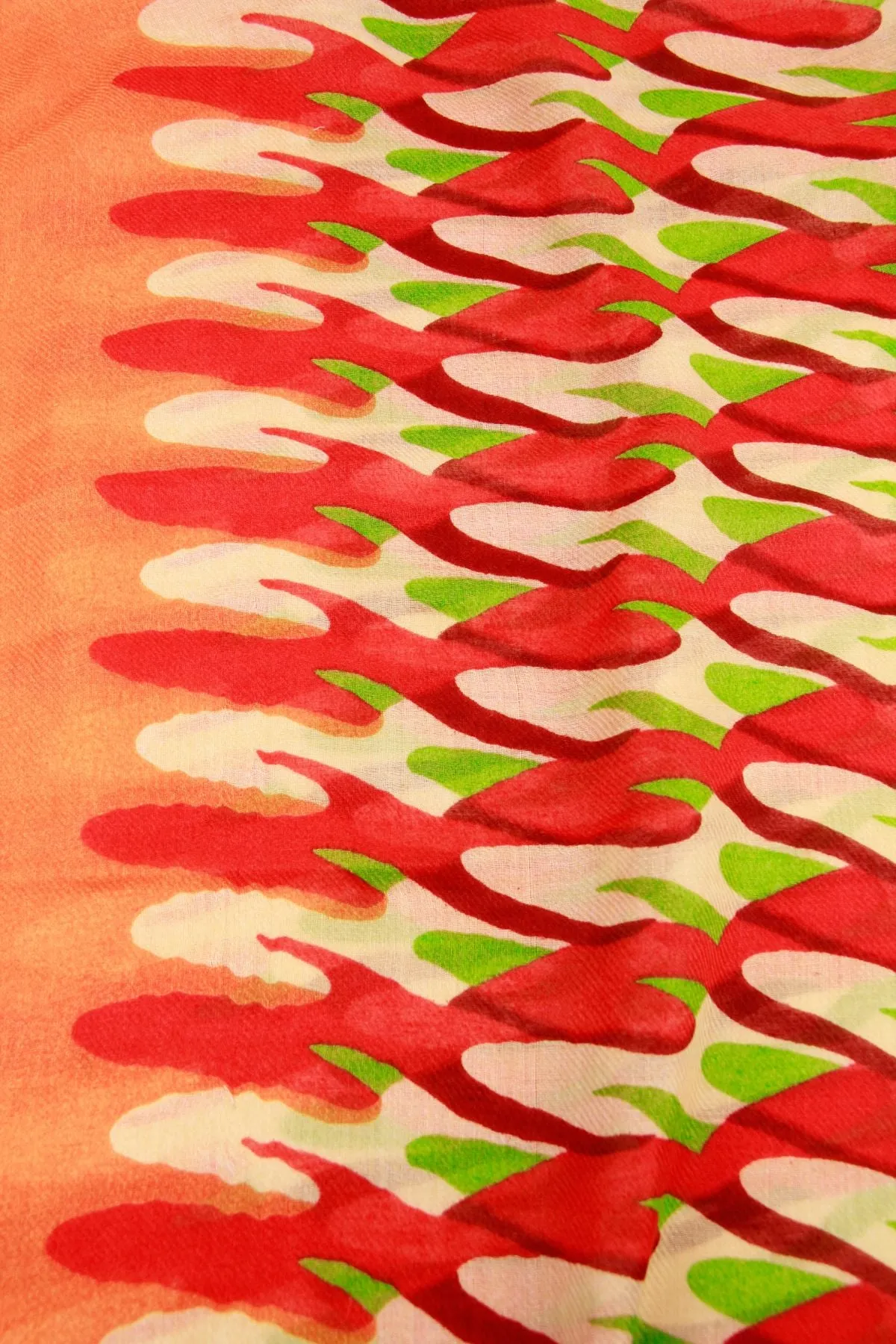 Colorblock Printed Wrap