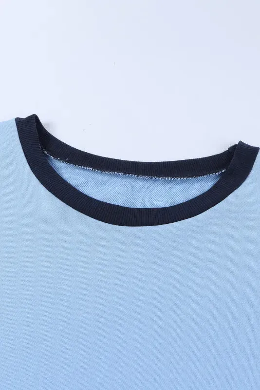 Colorblock Pullover Sweatshirt