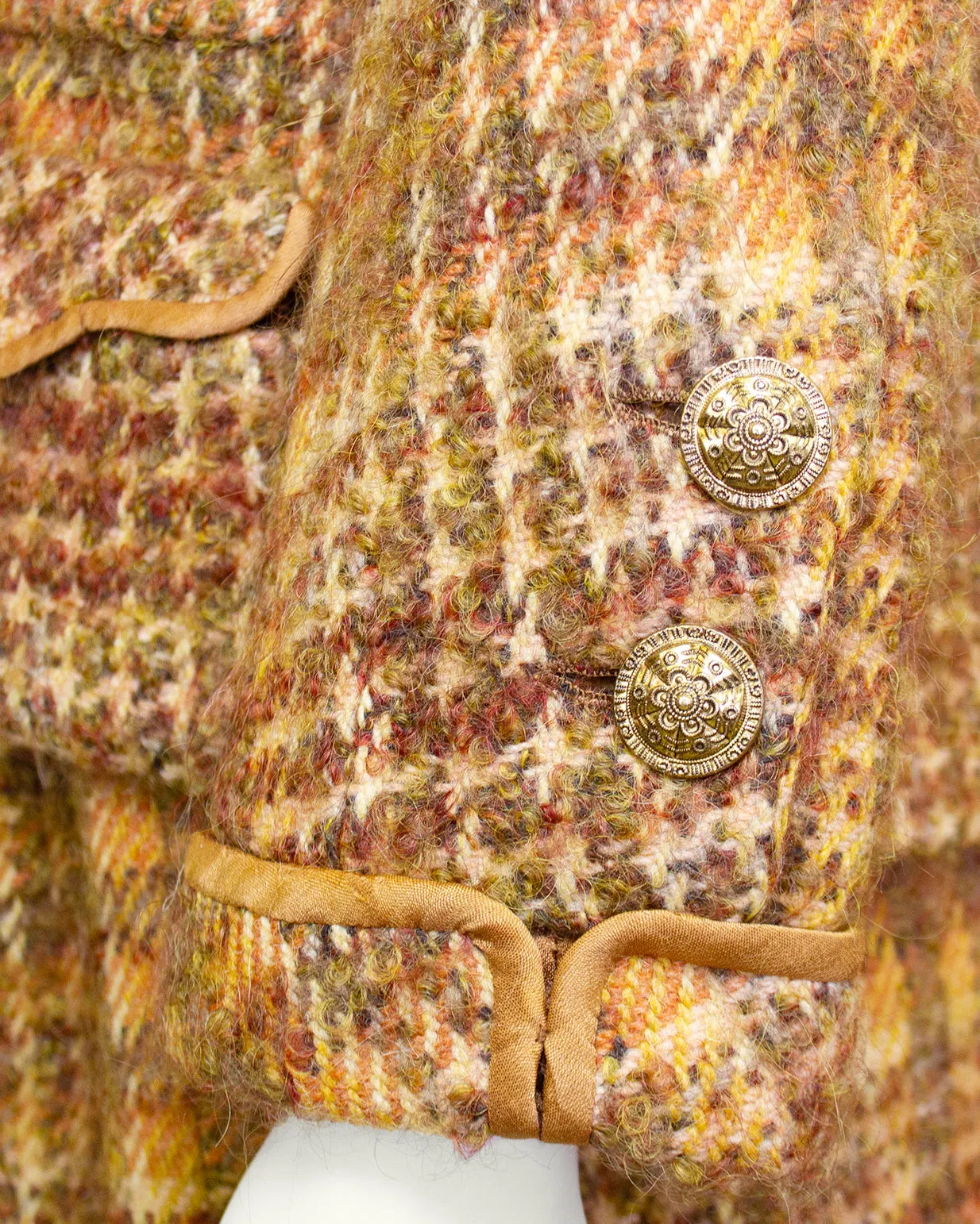 Copper Tweed Jacket and Dress Ensemble
