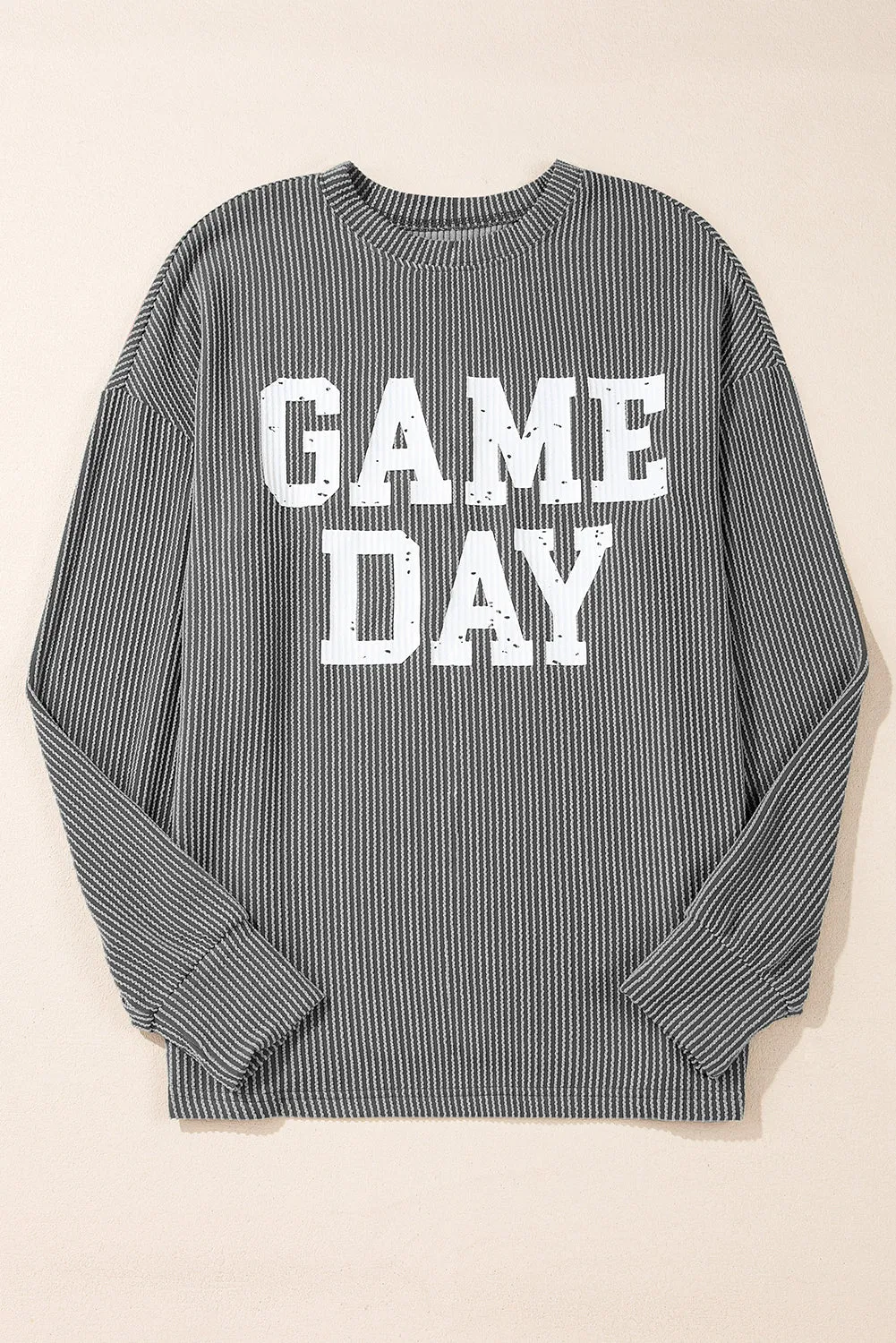 Corded GAME DAY Graphic Long Sleeve Top