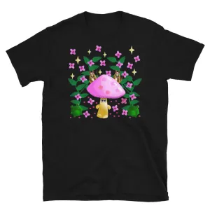 Cottagecore Grumpy Mushroom Graphic T-Shirt