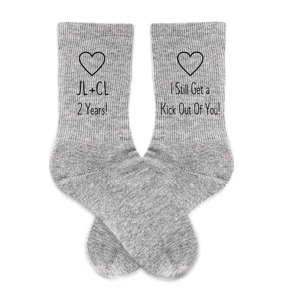 Cotton Anniversary Gift for Her = 2 Year Anniversary Socks