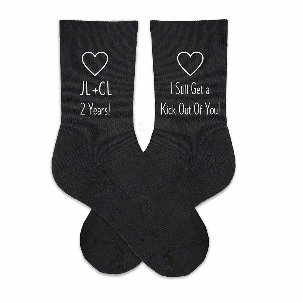 Cotton Anniversary Gift for Her = 2 Year Anniversary Socks