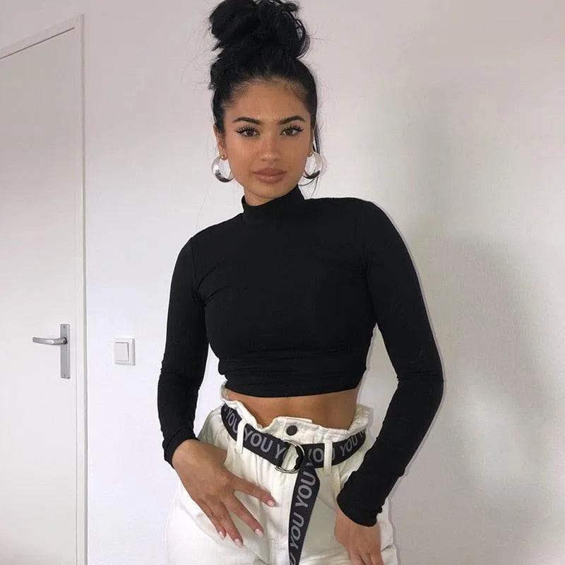 Cotton Hollow Out Long Sleeve Tops