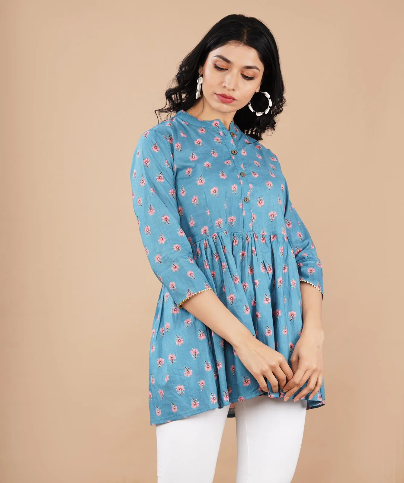 Cotton Peplum Tops