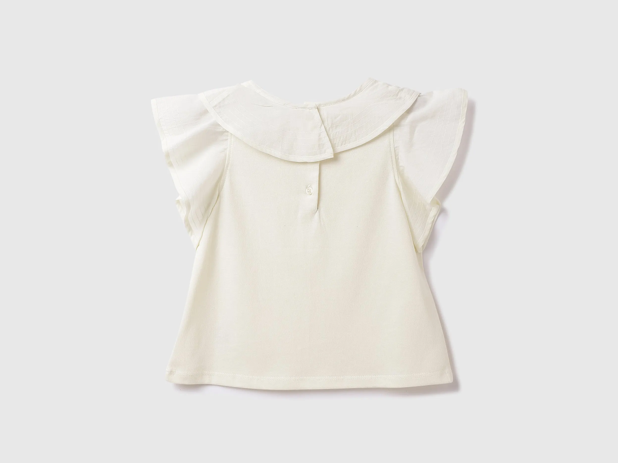 Cotton Solid Round Neck Girls T-shirts