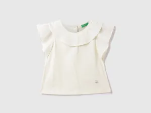 Cotton Solid Round Neck Girls T-shirts