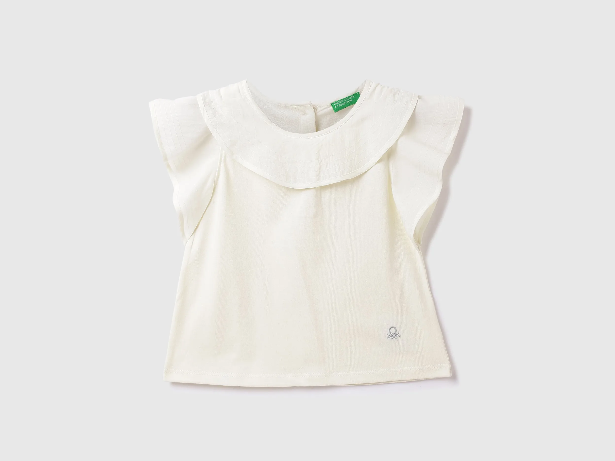 Cotton Solid Round Neck Girls T-shirts