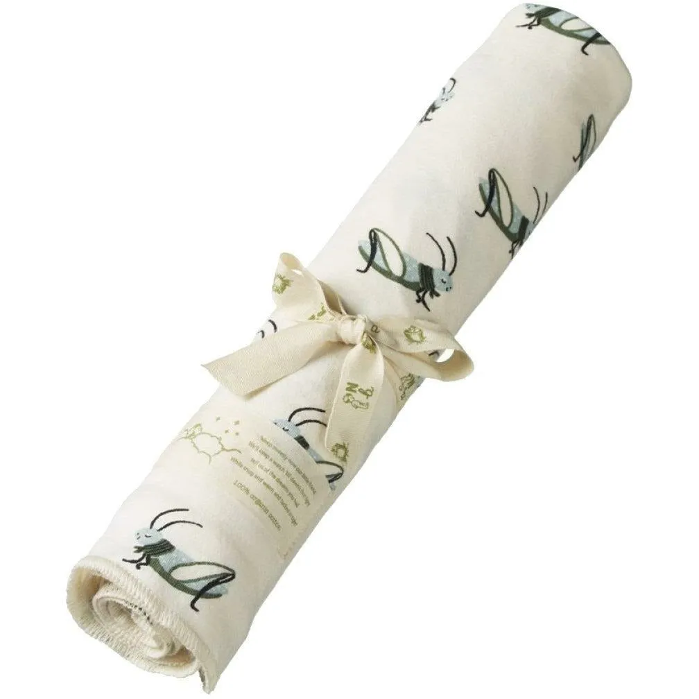 Cotton Wrap -Grasshopper Print