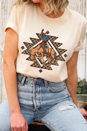 Cowboy Aztec Graphic Plus Tee