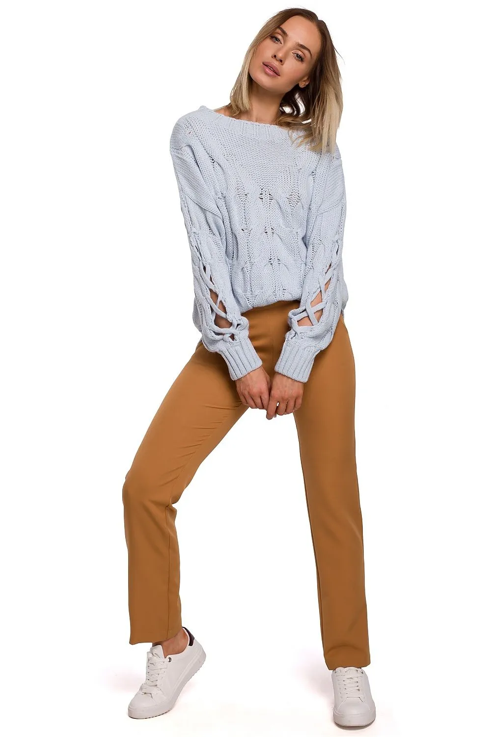 Cracked Sleeve Luxe Oversized Sweater