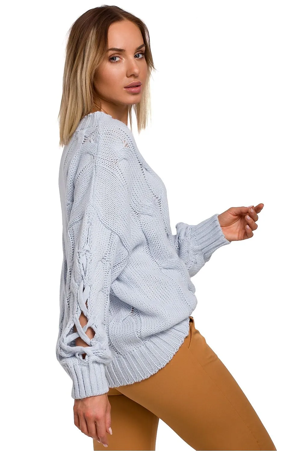 Cracked Sleeve Luxe Oversized Sweater