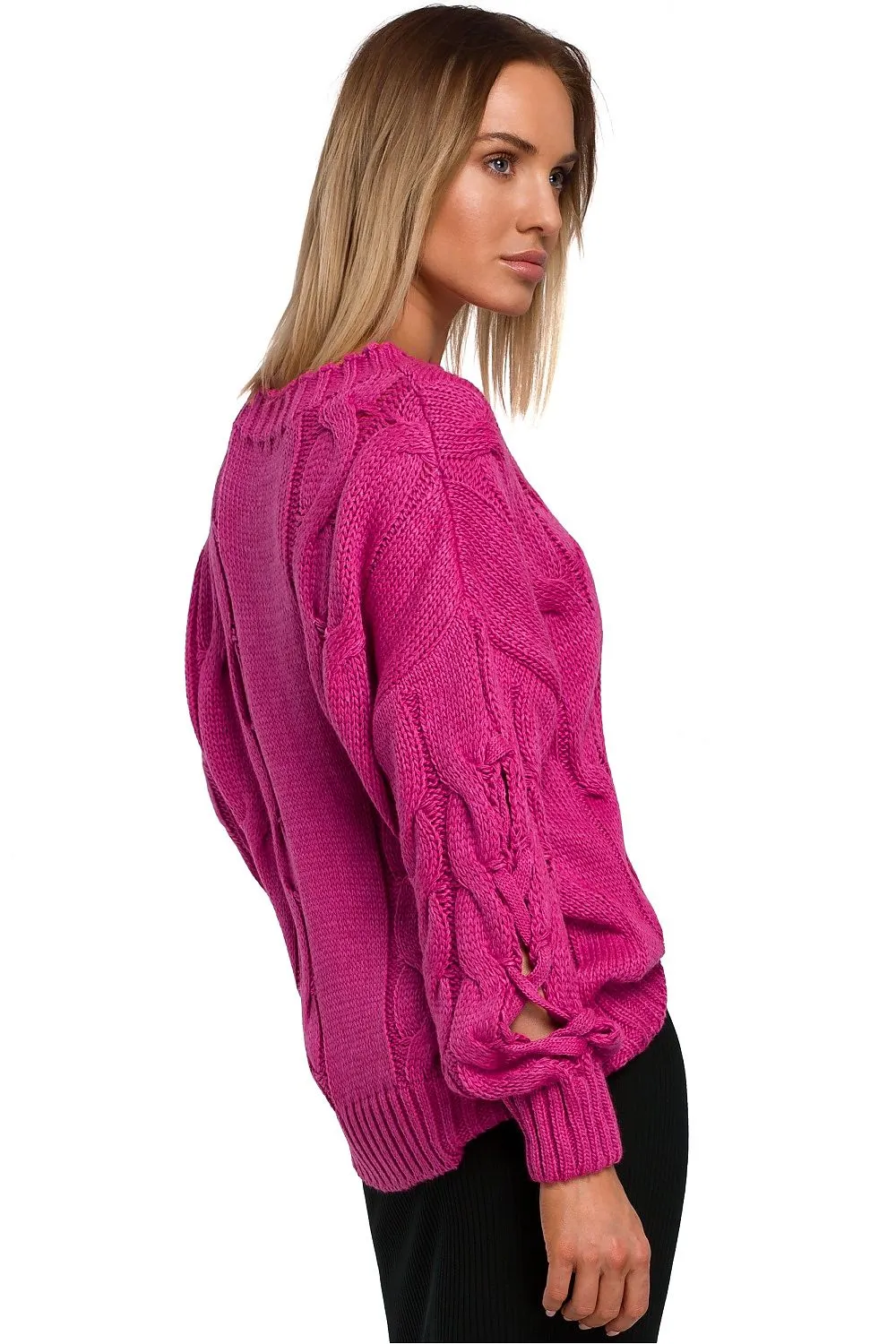 Cracked Sleeve Luxe Oversized Sweater