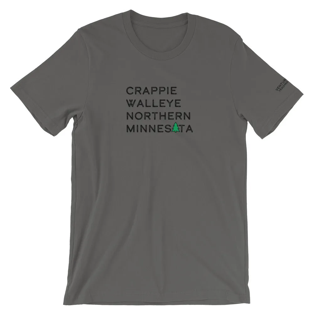 Crappie Walleye Northern MN Tee