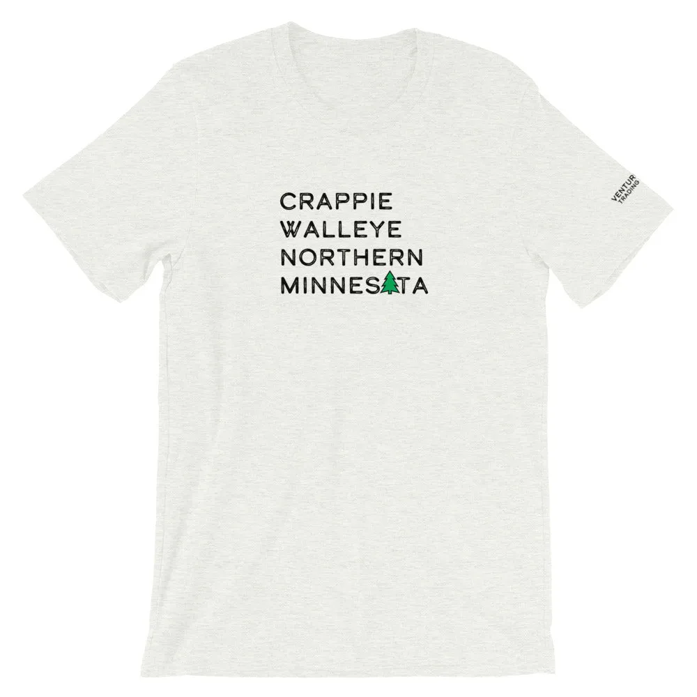 Crappie Walleye Northern MN Tee