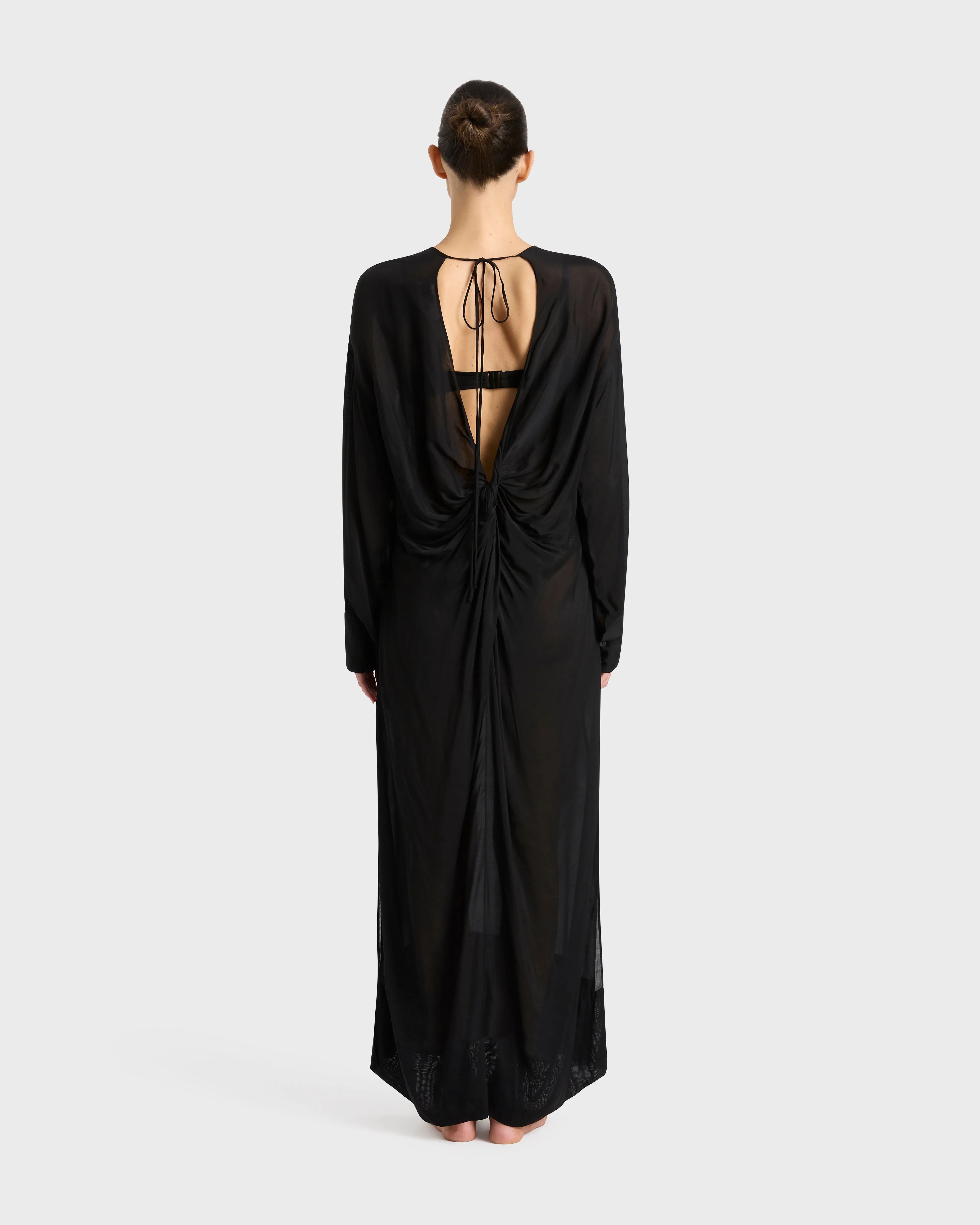 Cremona Twist Back Coverup - Black