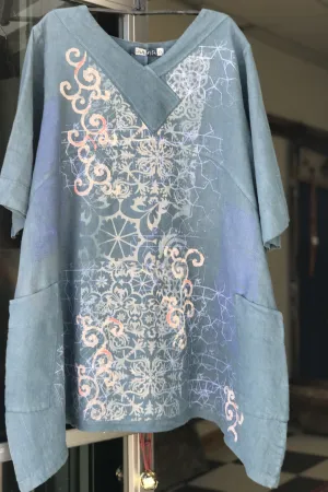 Crossover Linen Hypnea Too Tunic-2133G