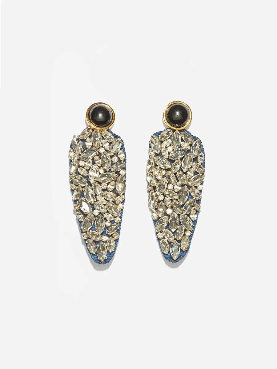 crystal dagger earrings