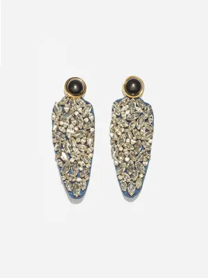 crystal dagger earrings