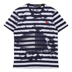 Custom Slim Fit Striped Jersey T-Shirt