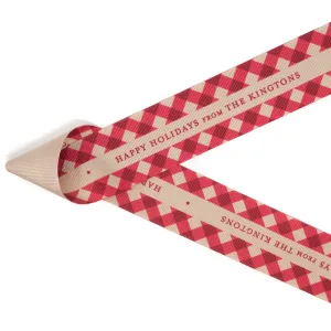 Customized Holiday Gingham
