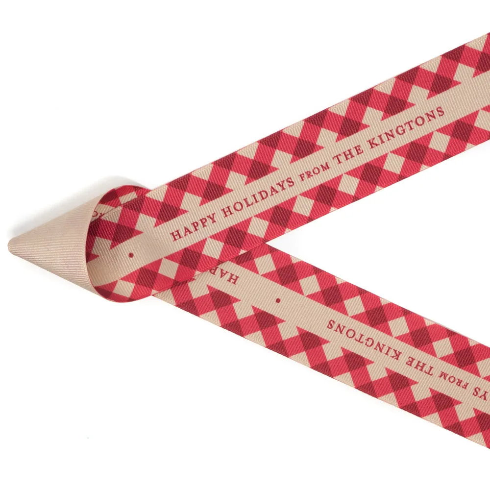 Customized Holiday Gingham