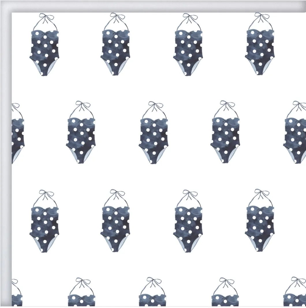 D Polka Dot Swimsuit Gift Wrap 3-sheet roll