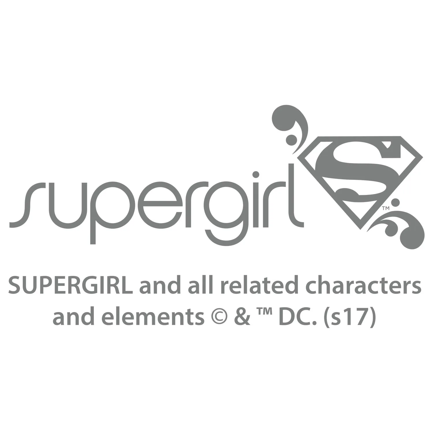 DC Comics Retro Supergirl Logo Character Distressed Official Women's T-shirt (White)