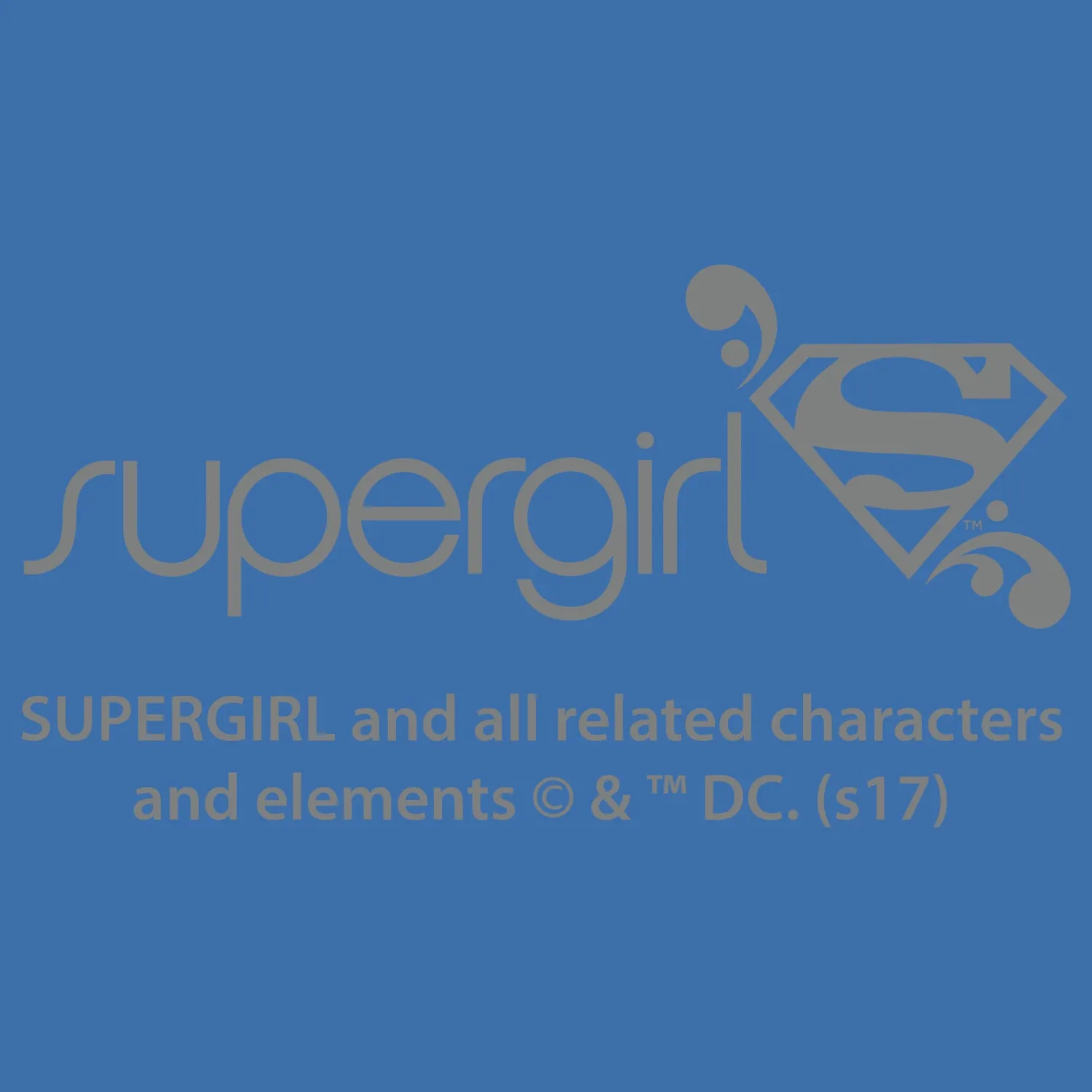 DC Comics Supergirl Text Better Than You Official Women's T-shirt (Blue)