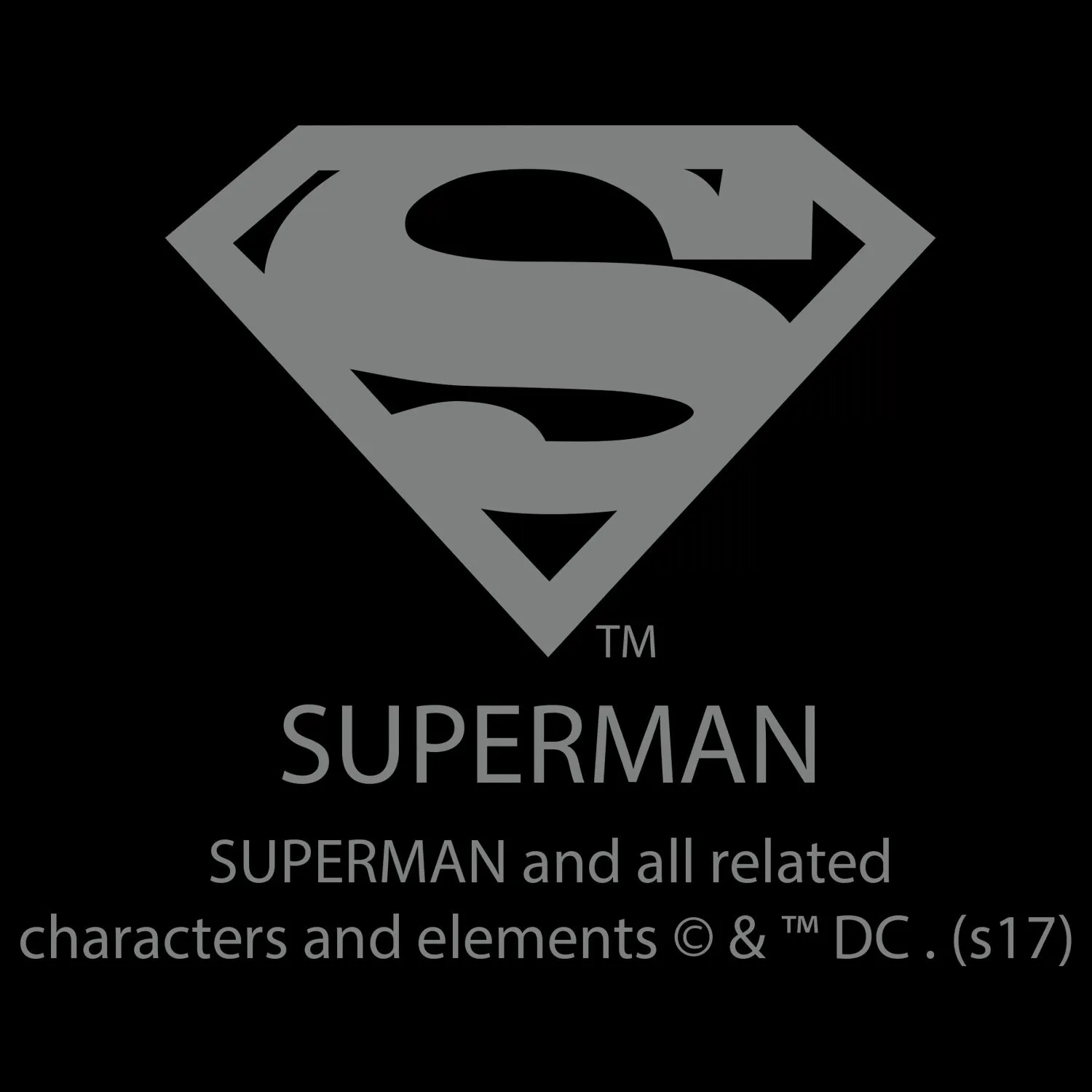 DC Comics Superman Logo Saturated Official Women's T-shirt (Black)