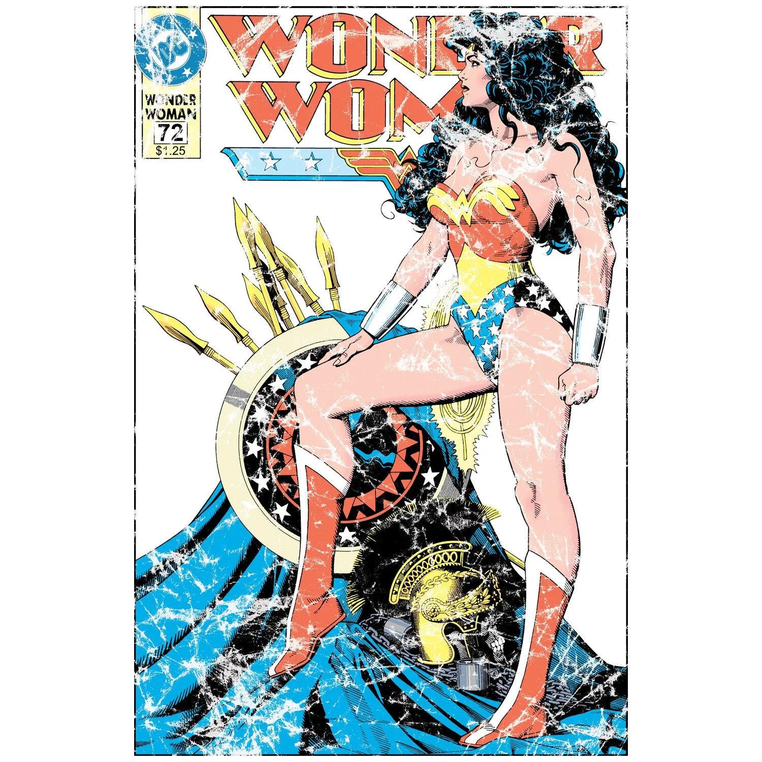 DC Comics Wonder Woman Cover #55 Official Women's T-shirt (White)