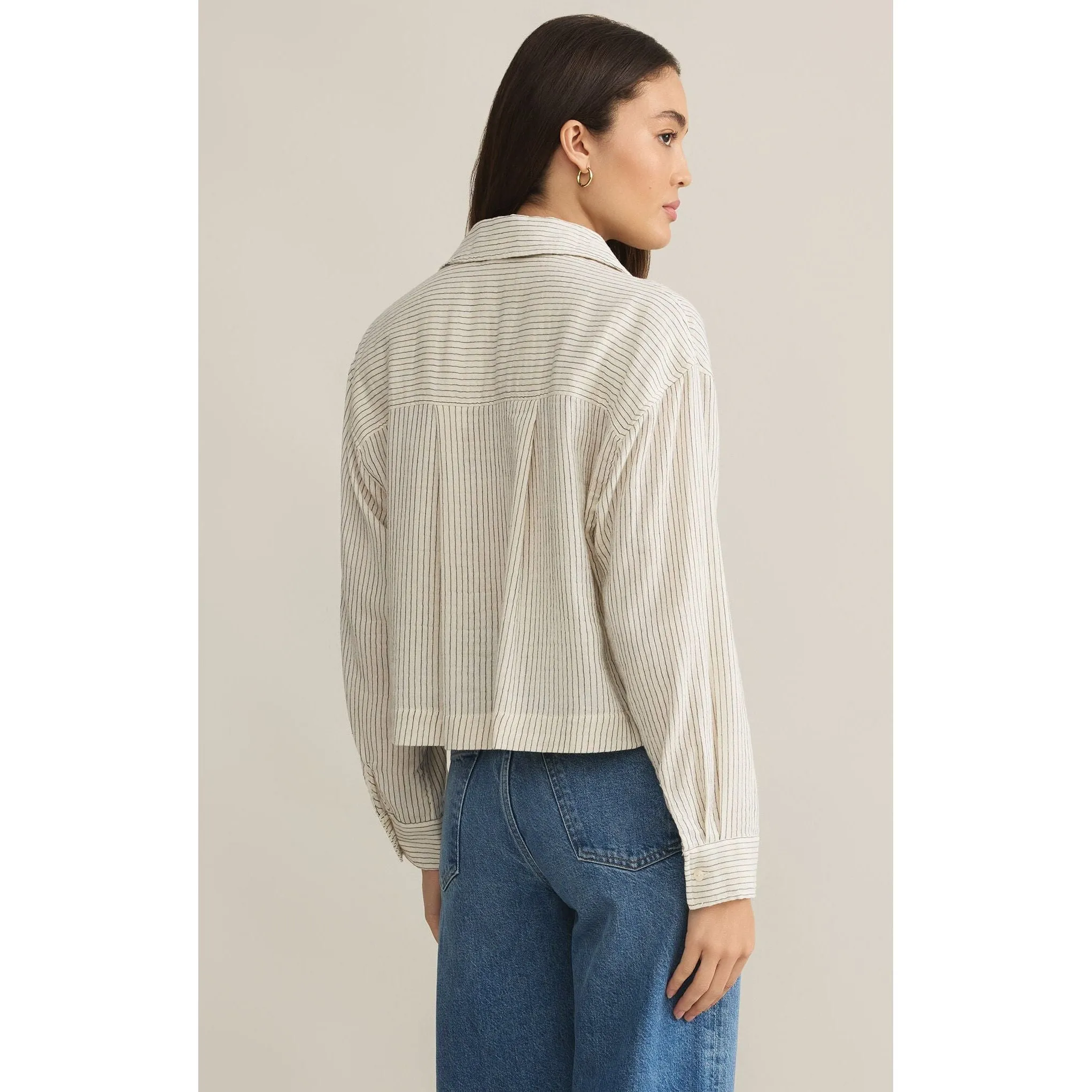 Del Mar Striped Shirt in Natural