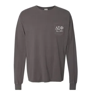 Delta Sigma Phi Long Sleeve Pocket Tee