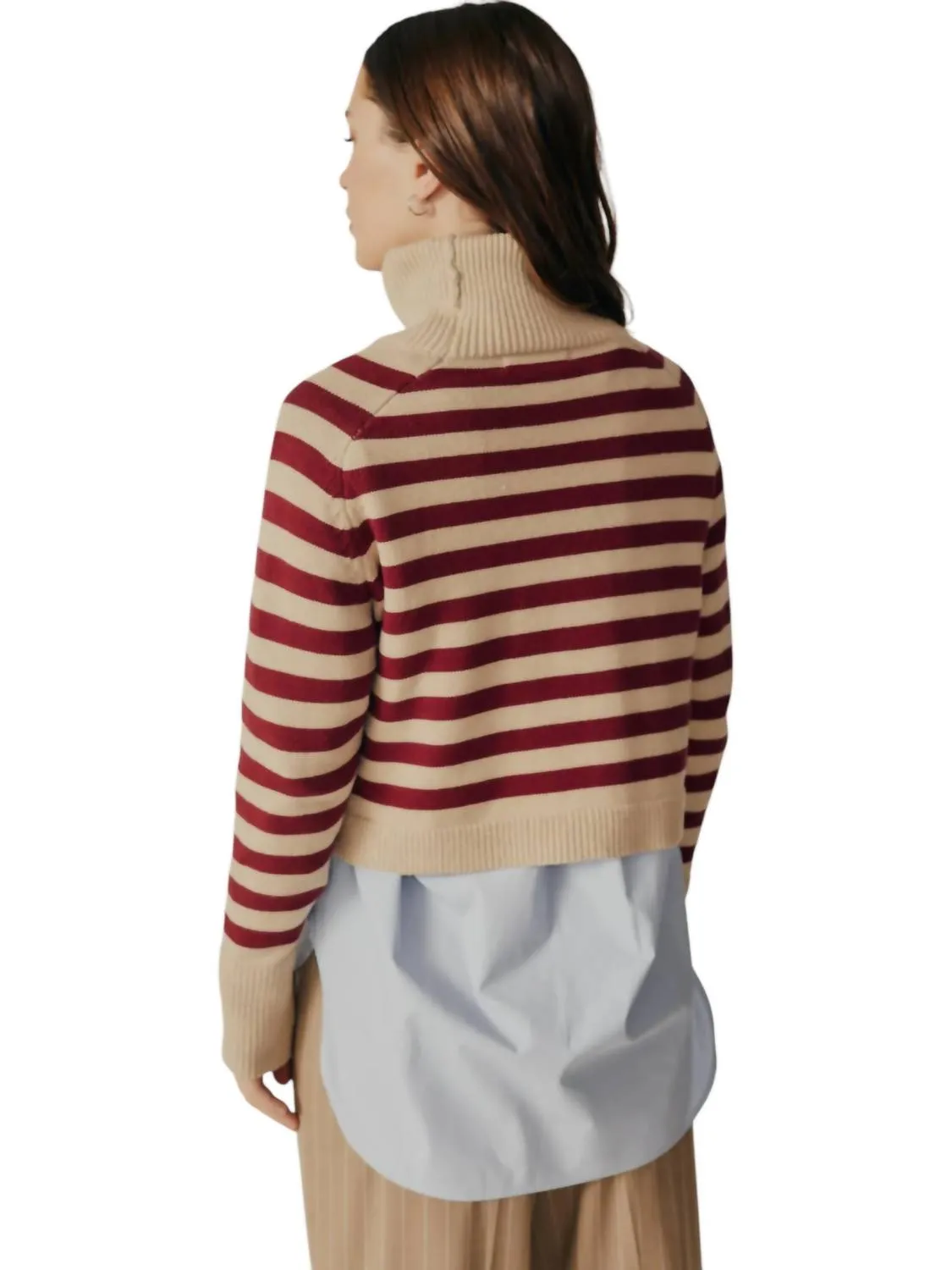 Deluc - Penny Striped Turtleneck Sweater