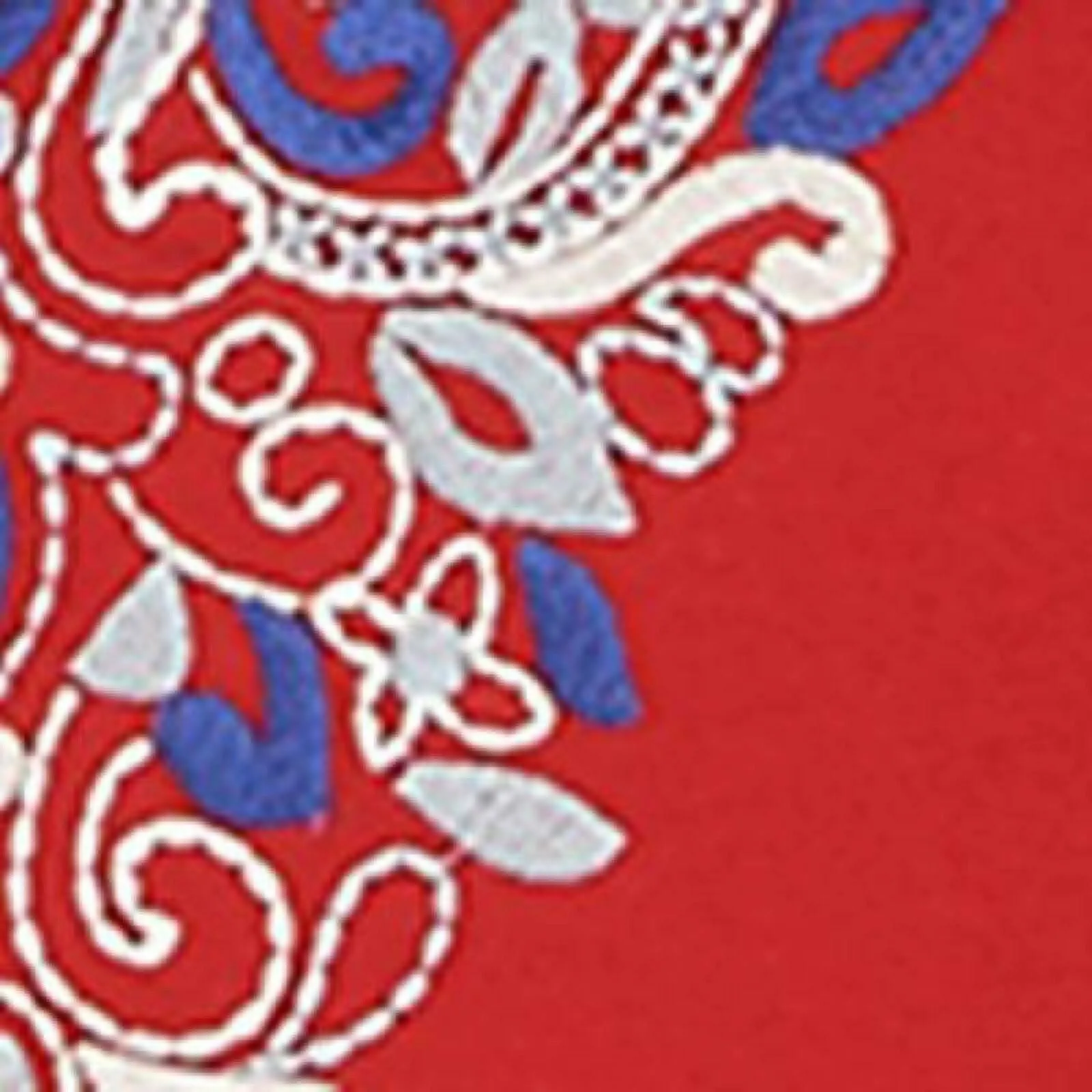 Denim & Co. Knit Top With Embroidered Keyhole Neckline Apple Red XS