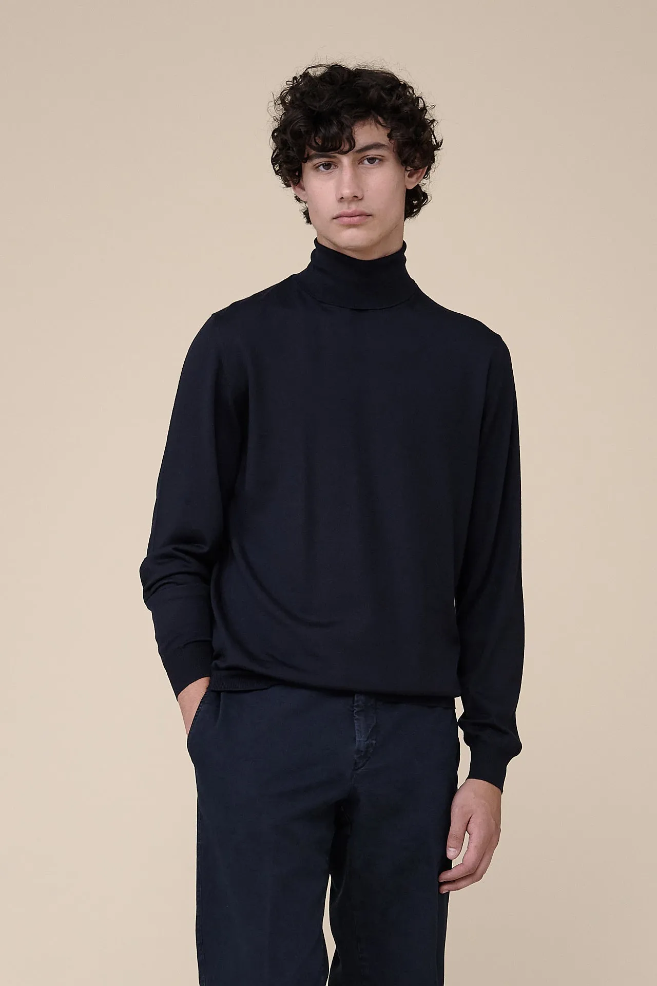 Derby Superfine Wool Turtleneck in iconic colors
