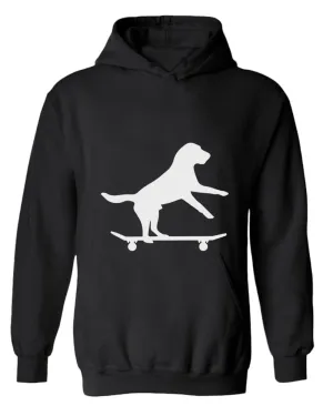 Dog skating hoodie, dog lover hoodies