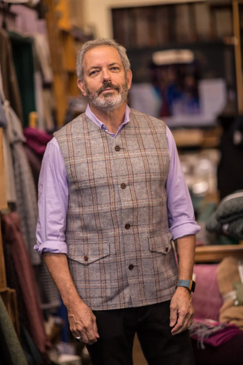 Donegal Tweed Sleeveless Men’s Coat/Vest