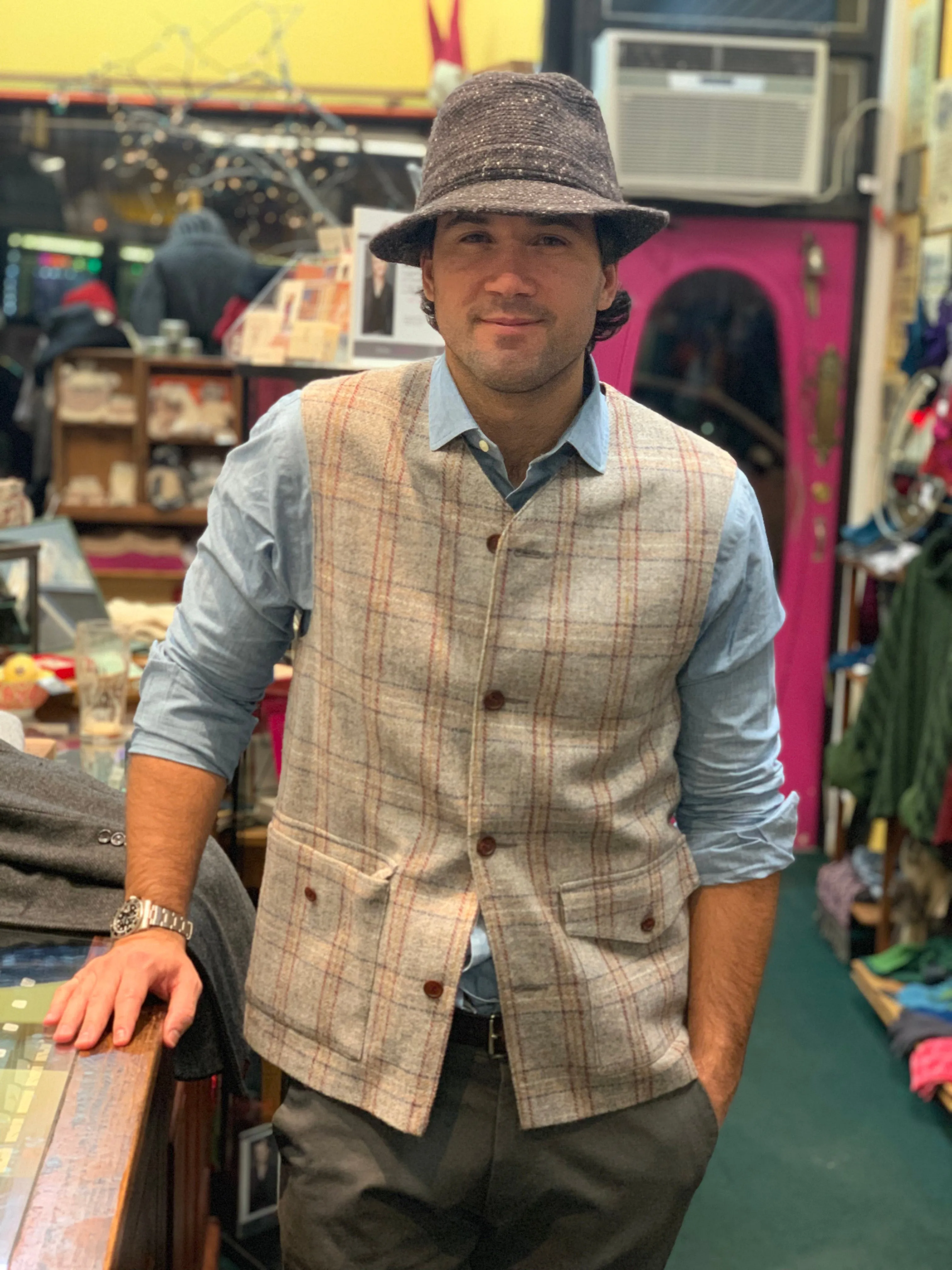 Donegal Tweed Sleeveless Men’s Coat/Vest