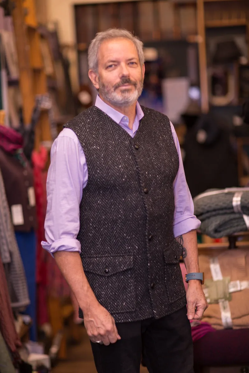 Donegal Tweed Sleeveless Men’s Coat/Vest