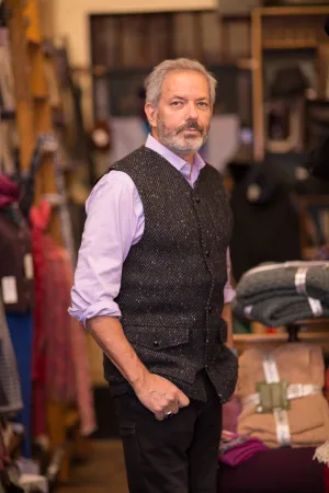 Donegal Tweed Sleeveless Men’s Coat/Vest